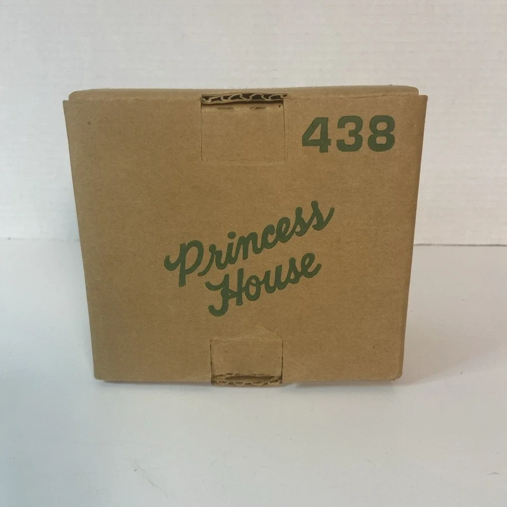Set of 2 Vintage #438 Princess House Pressed Glass Utensil Spoon Rest Holder NIB